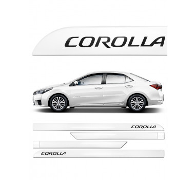 Friso Lateral Pintado Corolla Branco Perola