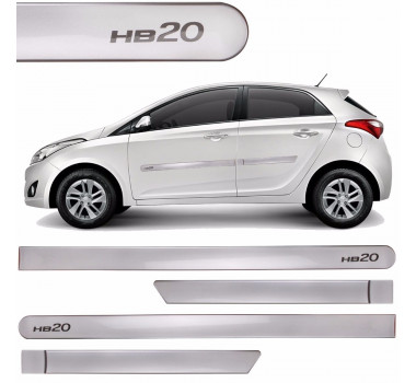 Friso Lateral Pintado Hb20 Prata Metal - Tiger