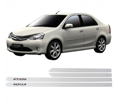 Friso Lateral Pintado Etios Branco Perola - Tiger