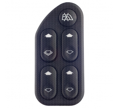 Botão Interruptor Vidro Elétrico Fiesta Amazon 03/12 Ecosport 04/11 Quadruplo