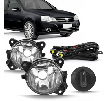 Kit Farol Auxiliar Golf 2008/2010 Botão Modelo Original