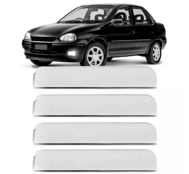 Aplique Cromado Maçaneta Corsa Classic G1 2003/2016 4 Portas