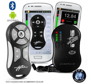 Controle Longo Alcance Bluetooth Smart Control Black -Jfa
