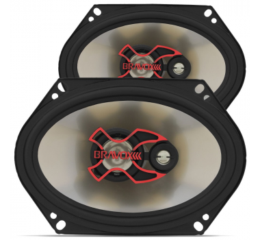 Alto Falante 5x7 pol Triaxial B3x57x 100 Wrms (Par) Bravox - 1