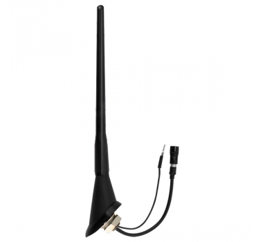 Antena Teto Traseira Gol G-5 C/Conector Raku 45º-Antico