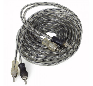 Cabo Rca 5m Injetado Preto/Prata - Techone - 1