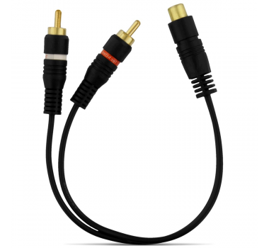 Cabo Rca Y 4mm 2 Machos E 1 Femea (Pc) - 1