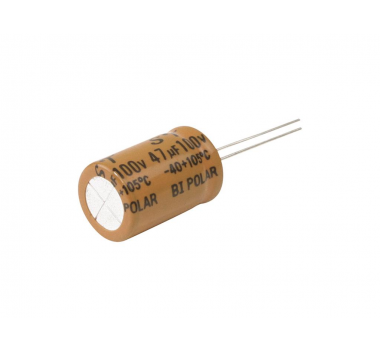 Capacitor Bipolar 47 X 100v Pct C/ 10 PÇS