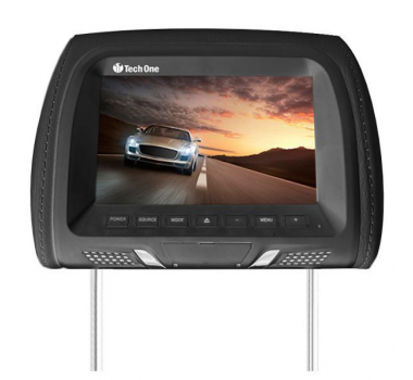 Descanso De CabeÇA Preto C/ Ent. Usb E Sd - Standard - Techone - 1