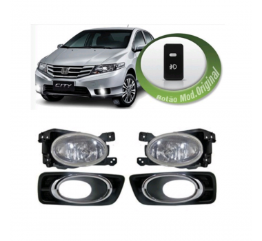 Farol Auxiliar City 12/ C/Moldura Cromada  - 1