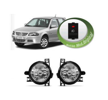 Farol Auxiliar Gol G4 Botao Painel Quadrado- Suns - 1