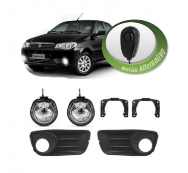 Farol Auxiliar Palio Fire Economy C/Mold Preta Bt Alt- Suns - 1