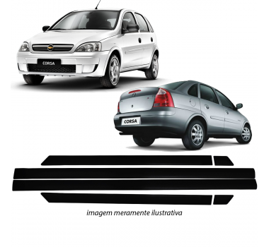 Friso Lateral Corsa Hatch/Sedan 2002/ 4 portas - 5