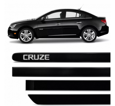 Friso Lateral Pinado. Cruze Preto Carbon