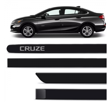 Friso Lateral Pintado Cruze Preto Ouro Negro