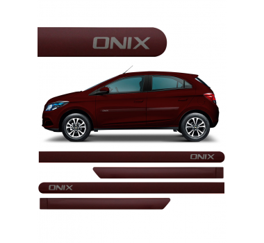 Friso Lateral Pintado Onix Vermelho Carmim