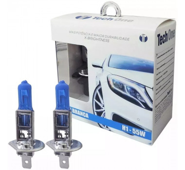 Lâmpada Super Branca H1 55/60w 8500k - TechOne - 1