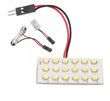 Led Lampada Torpedo E Esmagado  Placa 18 Leds( Hi-Power)-Foc- Adaptador