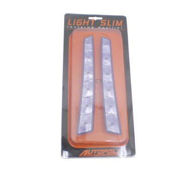 Light Slim Lanterna Led Auxiliar 12v Azul