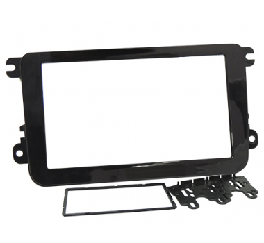 Moldura Painel Amarok/Jetta/Tiguan/Gol G7 2din Black Piano - Fiamon - 1