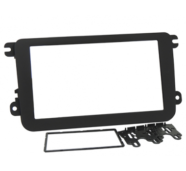 Moldura Painel Amarok/Jetta/Tiguan/Gol G7 2din Preta - Fiamon - 1