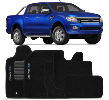 Tapete Carpete Ranger 2012/ Cab. Dupla C/ Nome Gf - 1