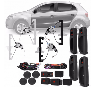 Vidro Eletrico Gol G5 Completo 4p Sensorizado Original.-Kit Glass