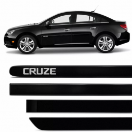 Friso Lateral Pinado. Cruze Preto Carbon