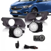 Farol Auxiliar Onix/Prisma Lt 2017 2018 2019 Com Moldura E Botão Mod. Orig. - 1