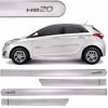 Friso Lateral Pintado Hb20 Prata Metal - Tiger - 1